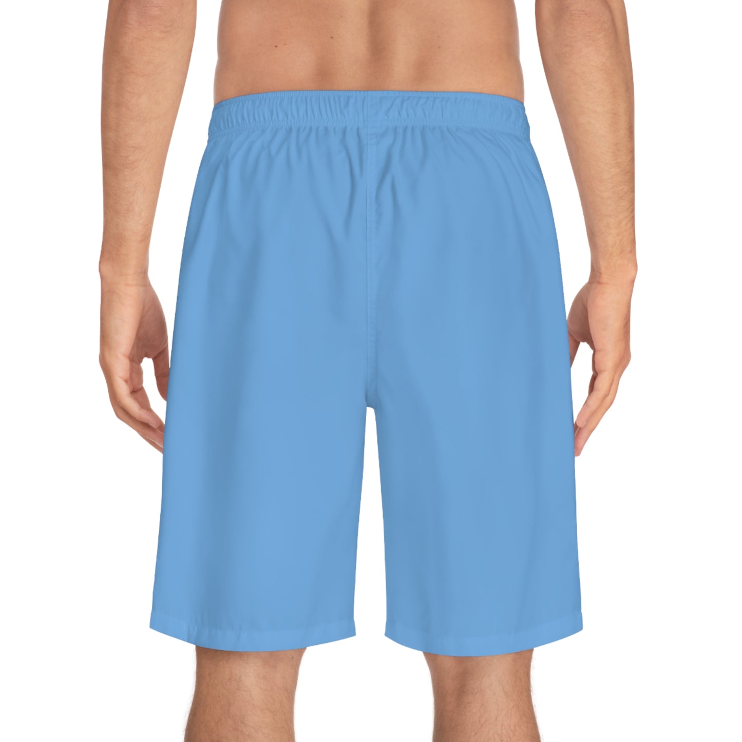 Sandy Grave Peace Palm swim trunks lifestyle — Florida beach board shorts