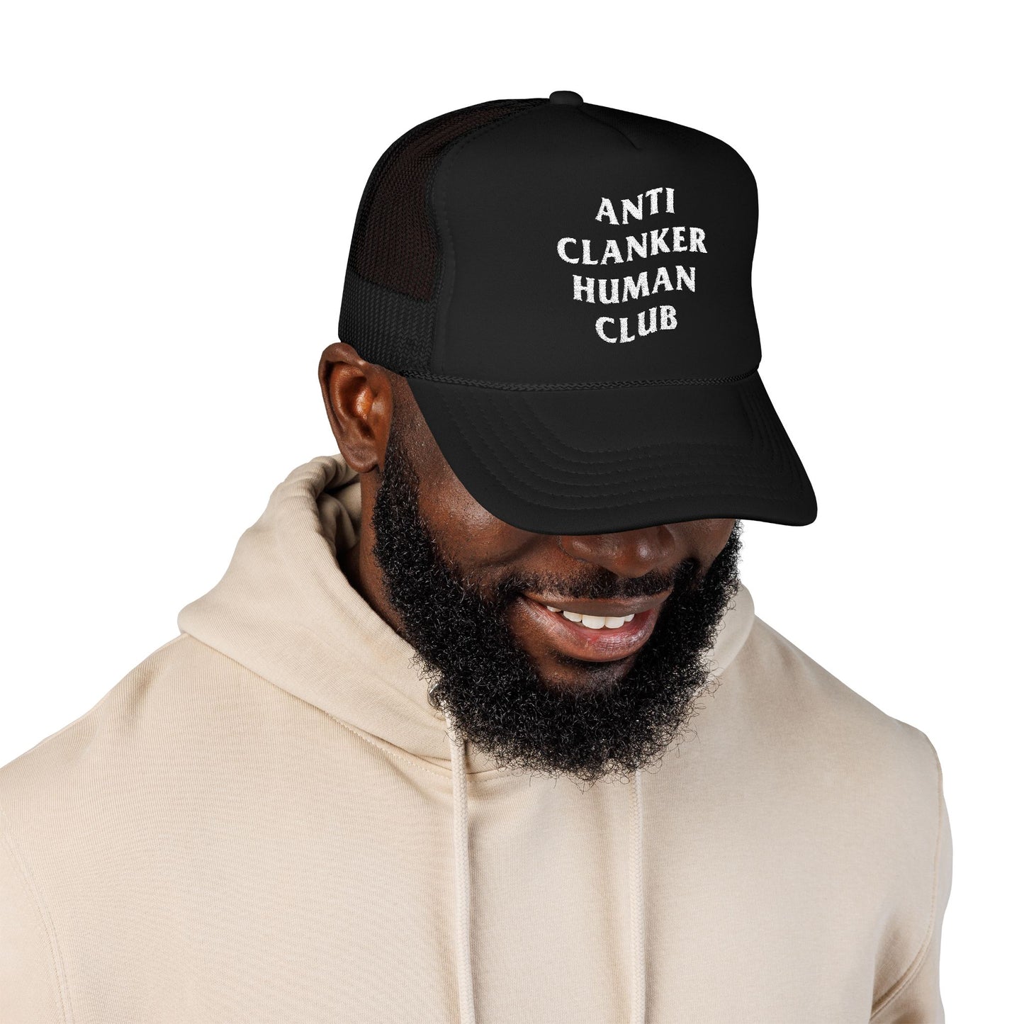 Anti Clanker Human Club Trucker Hat