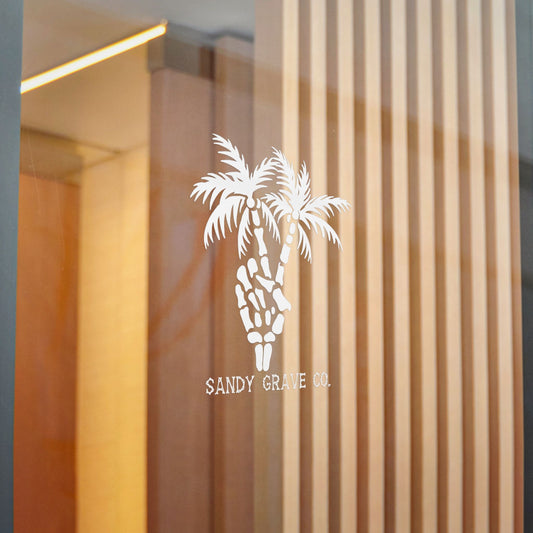 Palm Tree Die-Cut Sticker — Tropical Window & Laptop Decal