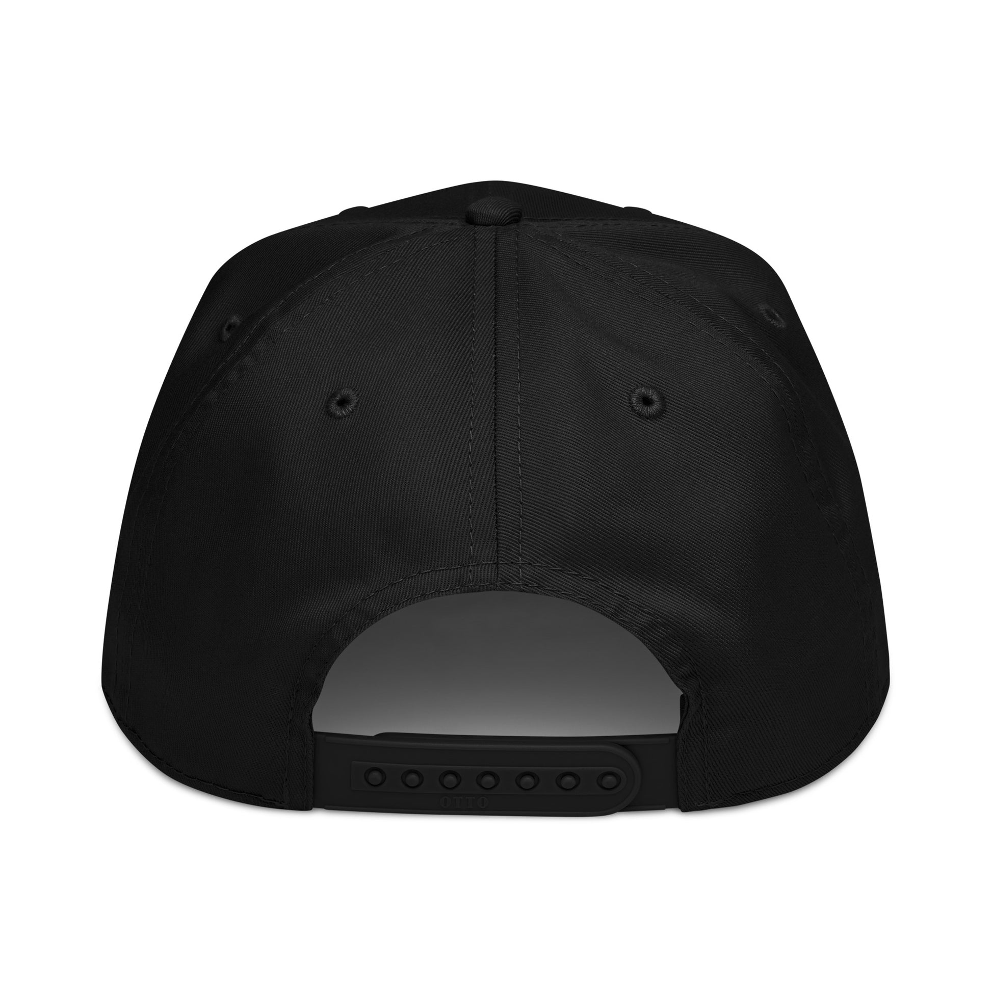 Sandy Grave Peace Palms cap back view — adjustable snap closure, structured 5-panel hat